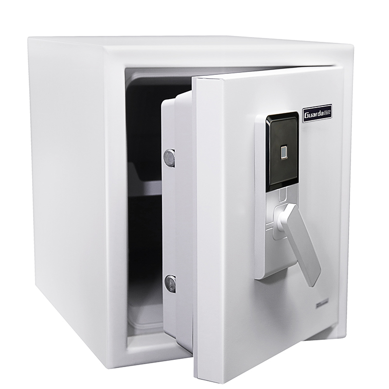 Model 3091SLB with biometric fingerprint lock in white open